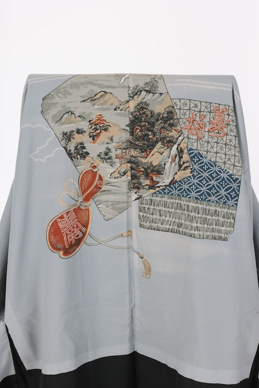 Men’s Japanese kimono  Jacket (Haori) L-size polyester  / B1174