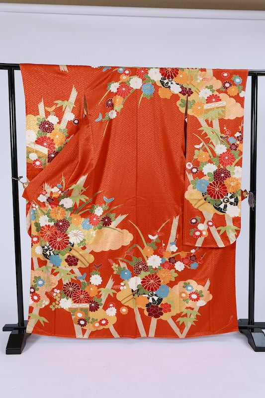 used Long-sleeved kimono (Furisode)/A031