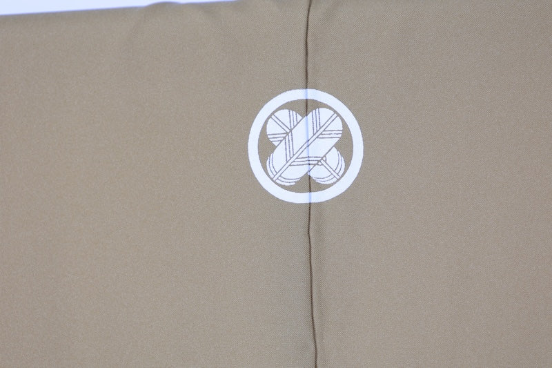 Men's Japanese kimono.haori,nagazyuban 3 piece set used L-size polyester /B1181