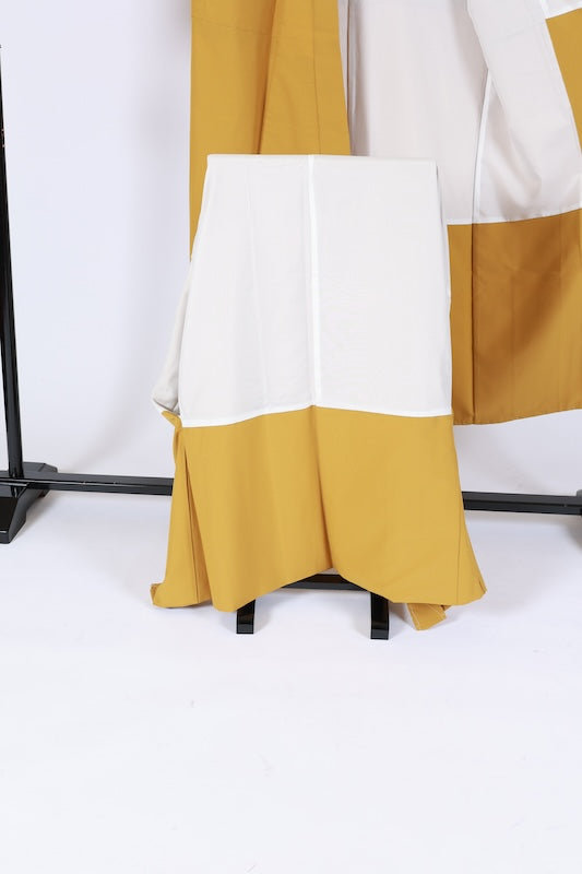 Men's Japanese kimono.haori,nagazyuban 3 piece set used L-size polyester /B1181