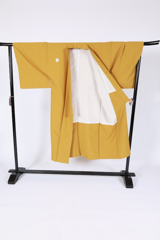 Men's Japanese kimono.haori 2 piece set used L-size polyester /B1180