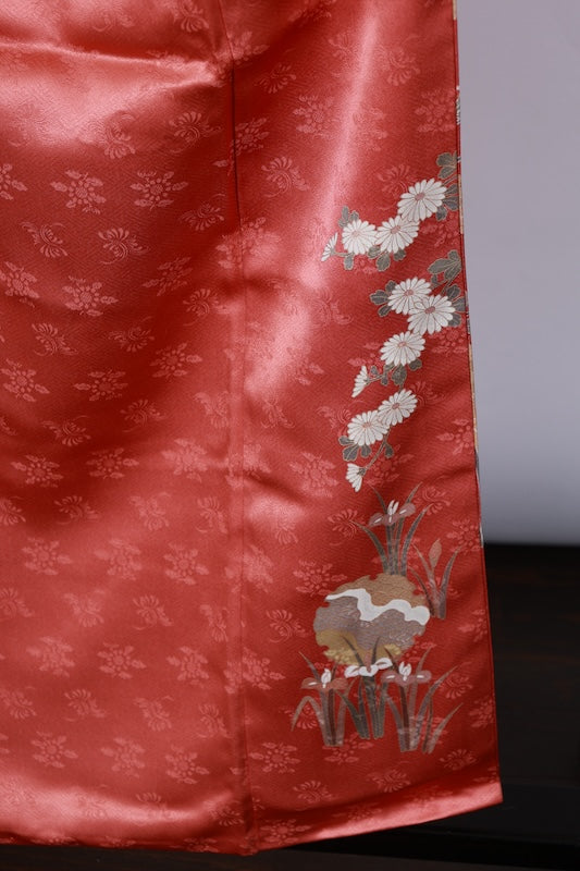 Japanease kimono used (houmongi)Size M/A483