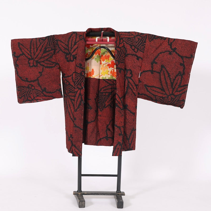 kimono jacket (Haori) S-size 100% silk  / C56