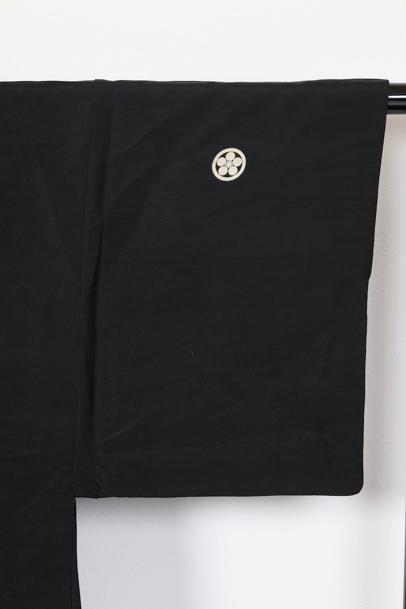 Men's haori jacket black pre-owned /R612