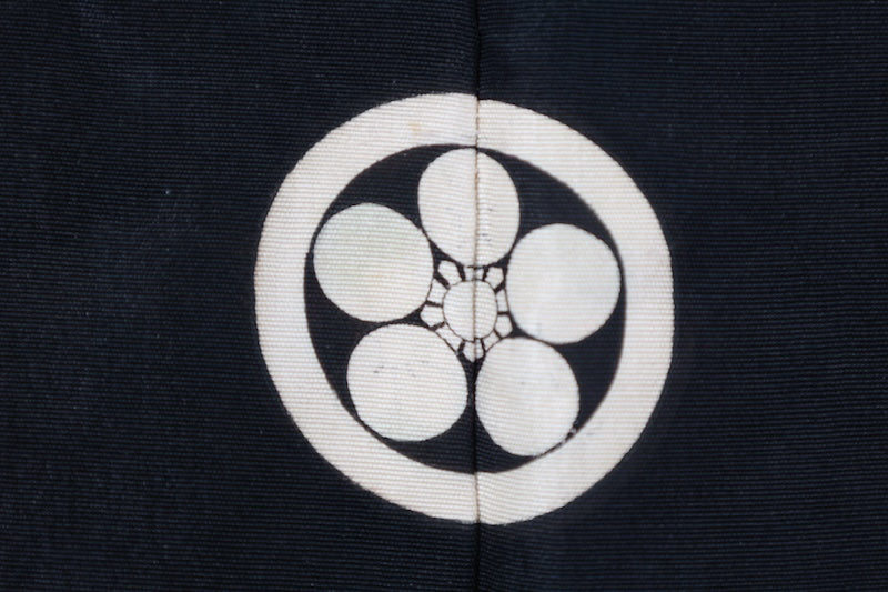 Men's haori jacket black pre-owned /R612