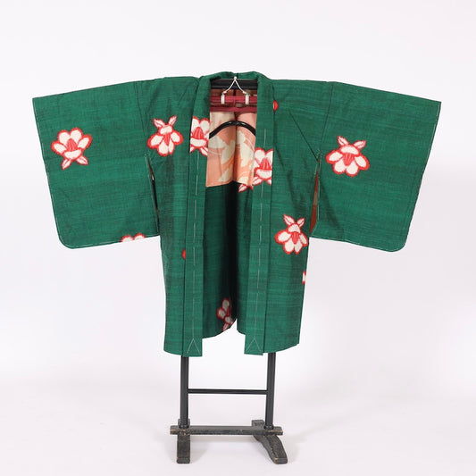 kimono jacket (Haori) M-size 100% silk  / C83