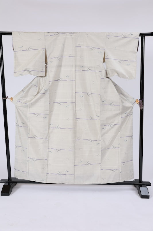 New Japanese kimono  (tsumugi) L Size 100%silk/A037