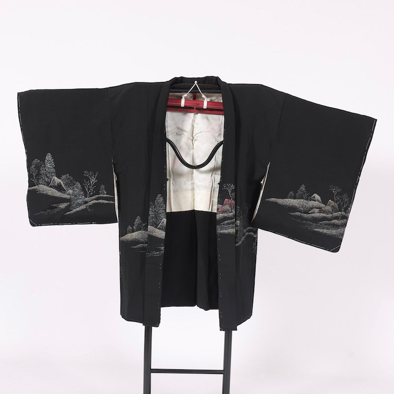 kimono jacket (Haori) S-size 100% silk  / C79