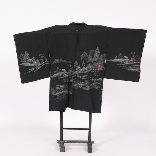 kimono jacket (Haori) S-size 100% silk  / C79