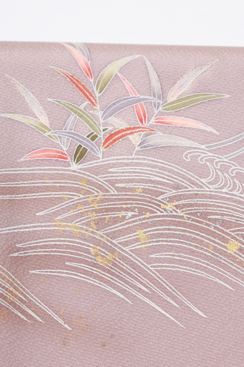 Houmongi kimono Light brown Gold pre-owned /R626
