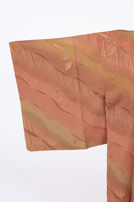 Japanese kimono  Coat (Michiyuki) M-size 100% silk  / B1198