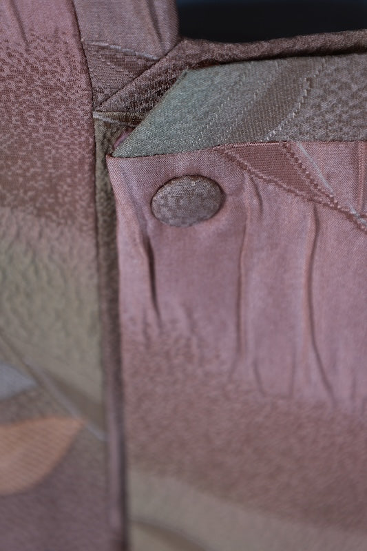 Japanese kimono  Coat (Michiyuki) M-size 100% silk  / B1198