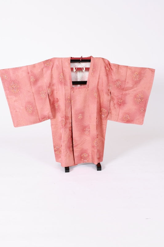 Japanese kimono  Coat (Michiyuki) M-size 100% silk  / B1200