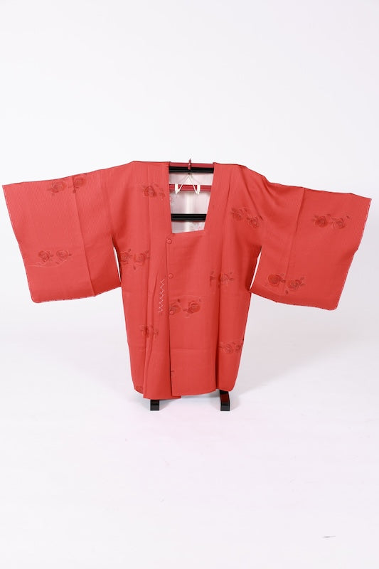 Japanese kimono  Coat (Michiyuki) M-size 100% silk  / B1199