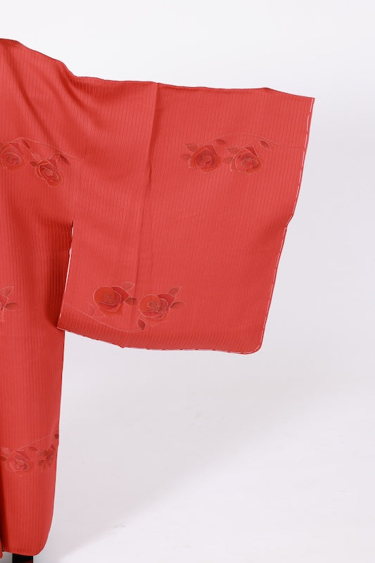 Japanese kimono  Coat (Michiyuki) M-size 100% silk  / B1199