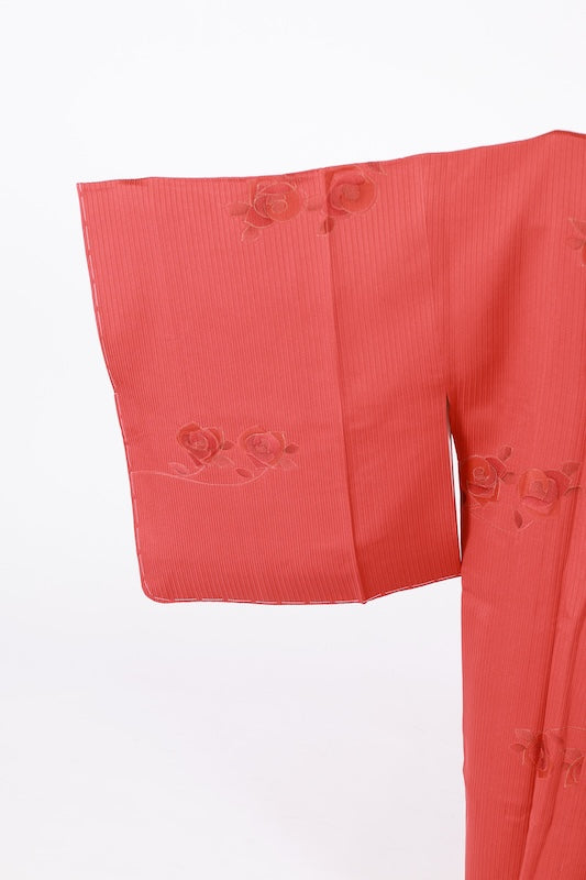 Japanese kimono  Coat (Michiyuki) M-size 100% silk  / B1199