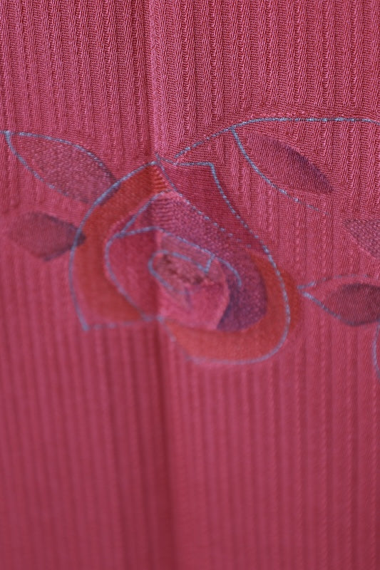 Japanese kimono  Coat (Michiyuki) M-size 100% silk  / B1199