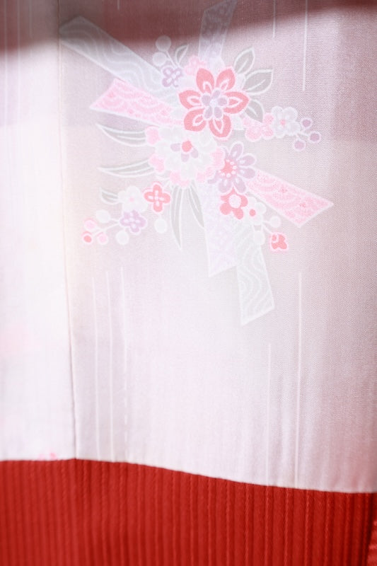 Japanese kimono  Coat (Michiyuki) M-size 100% silk  / B1199