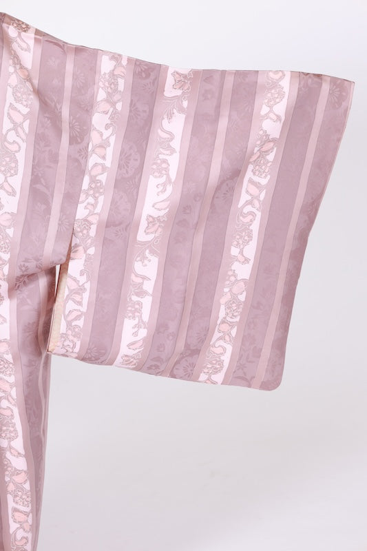 Japanese kimono  Coat (Michiyuki) M-size 100% silk  / B1197