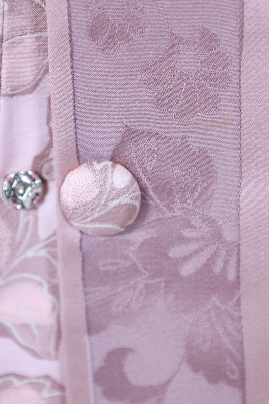 Japanese kimono  Coat (Michiyuki) M-size 100% silk  / B1197