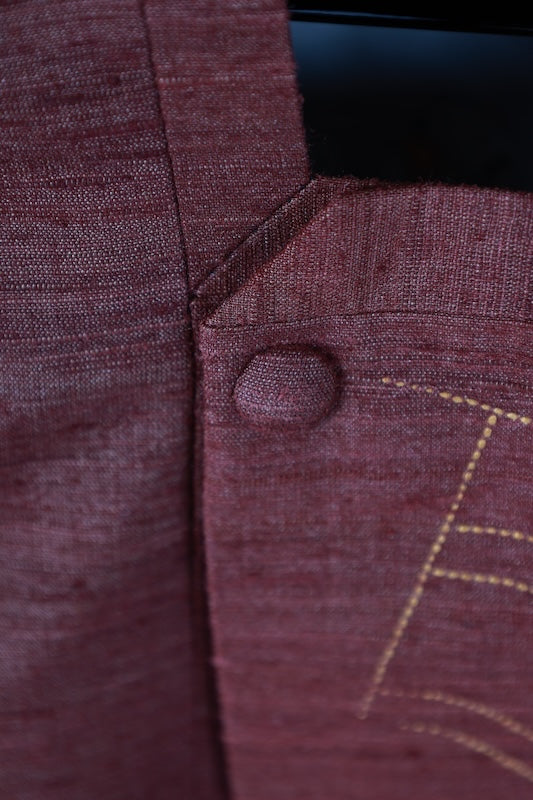 Japanese kimono  Coat (Michiyuki) M-size 100% silk  / B1196