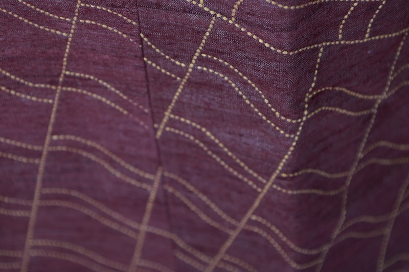 Japanese kimono  Coat (Michiyuki) M-size 100% silk  / B1196