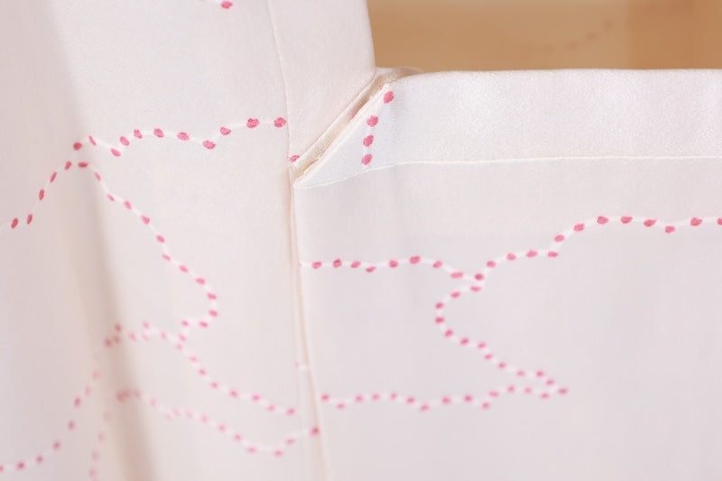 Japanese kimono  Coat (Michiyuki) M-size 100% silk  / B1195