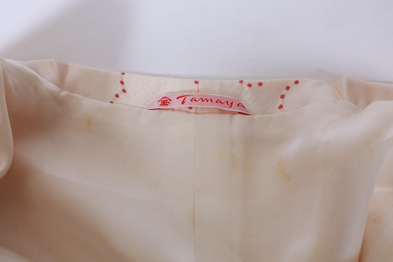 Japanese kimono  Coat (Michiyuki) M-size 100% silk  / B1195