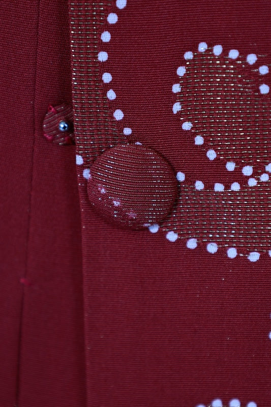 Japanese kimono  Coat (Michiyuki) -size 100% silk  / B1194