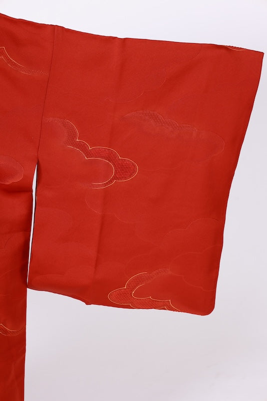 Japanese kimono  Coat (Michiyuki) M-size 100% silk  / B1189