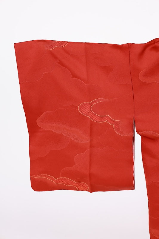 Japanese kimono  Coat (Michiyuki) M-size 100% silk  / B1189