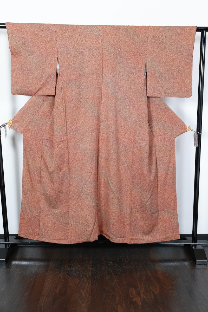 Komon kimono brown pre-owned /Az127