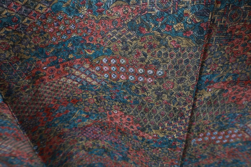 Japanese kimono New(komon)SizeM 100%silk/A472