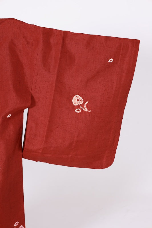 Japanese kimono  Coat (Dotyugi) M-size 100% silk  / B1187