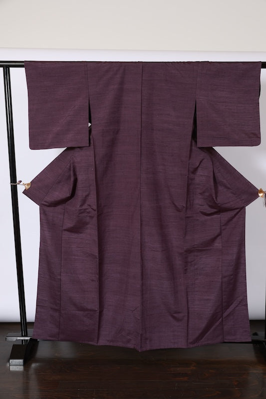 Japanese kimono used (tsumugi)silk100%/A513