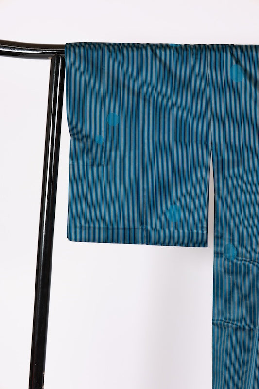 Japanese kimono  Coat (Rain coat) M-size 100% silk  / B1184