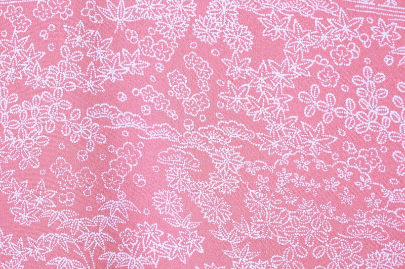 Edokomon kimono pink white Rokutani Kikuo pre-owned /AZ125