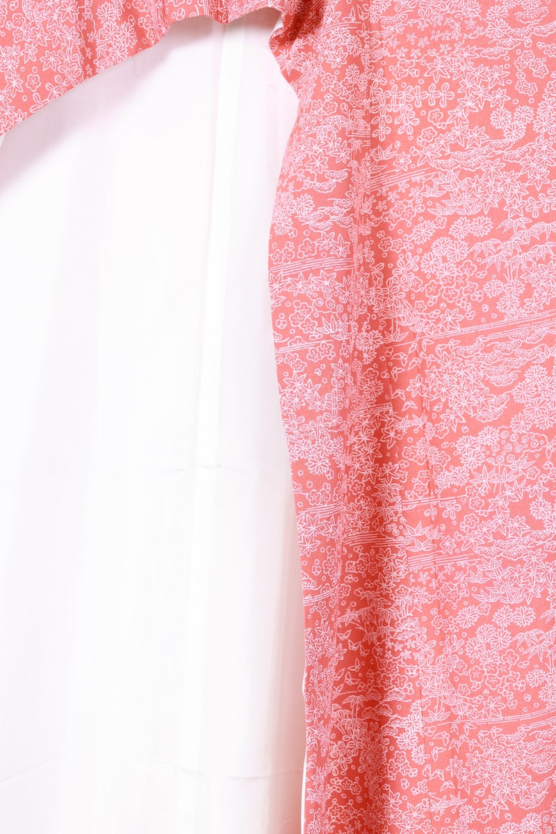 Edokomon kimono pink white Rokutani Kikuo pre-owned /AZ125