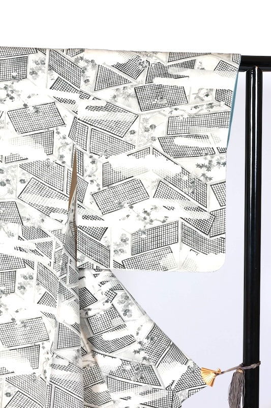 Japanese kimono used <Komon> Msize  silk 100% /B1193