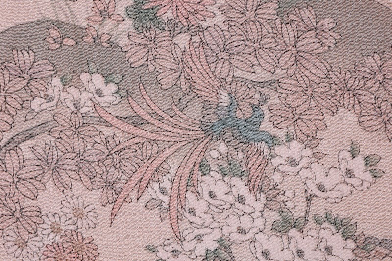 Japanese kimono used <Komon> Msize  silk 100% /B1192