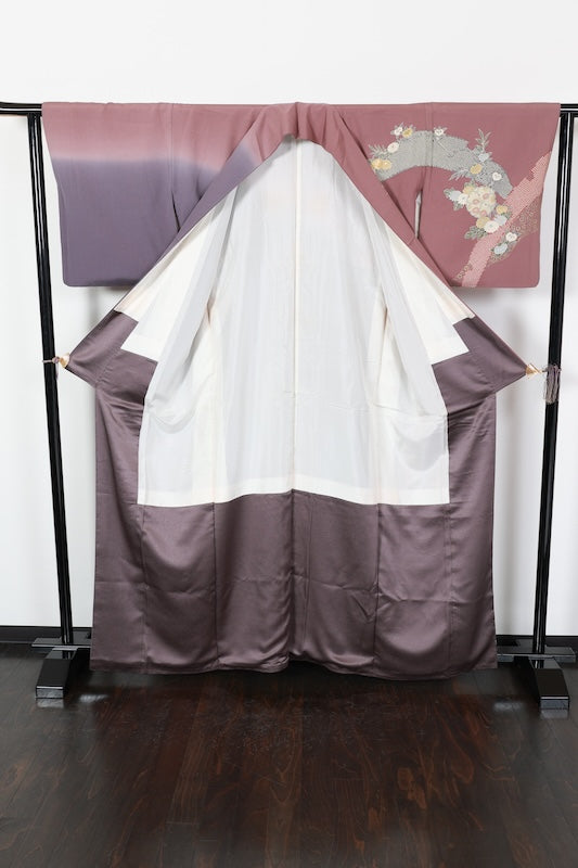 Houmongi kimono Pale purple pre-owned /R627