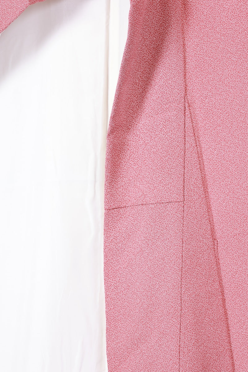 Iromuzi kimono red plum color white pre-owned /AZ131