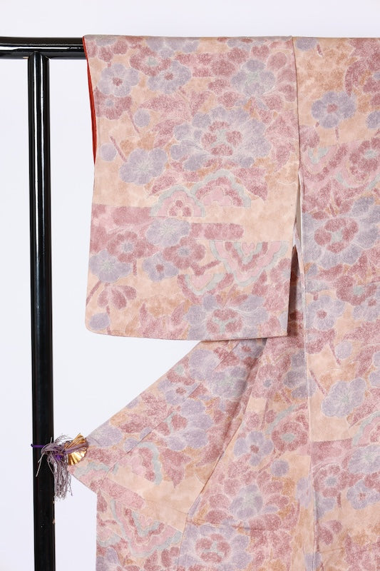 Japanese kimono used <Komon> Msize  silk 100% /B1185