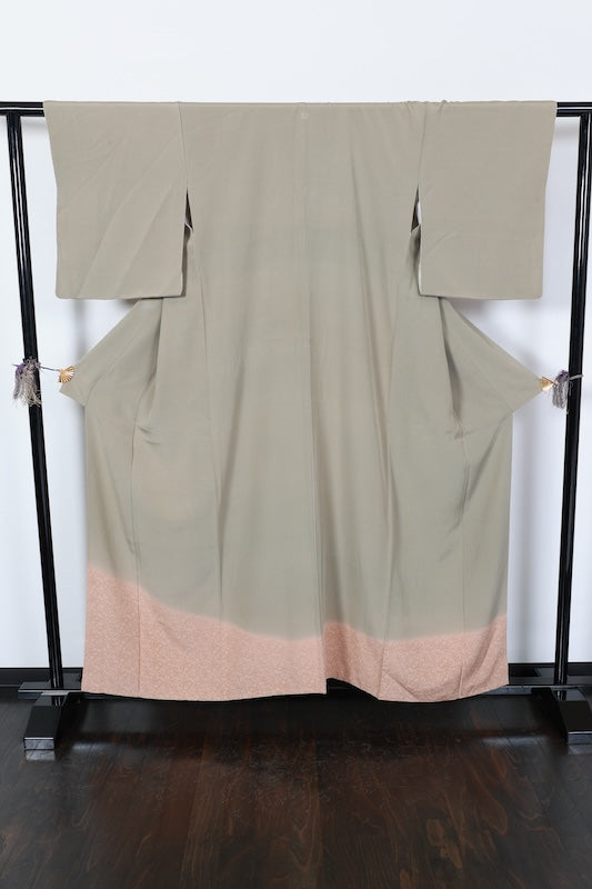 Iromuzi Tsuesage kimono lye color brown pre-owned /R628