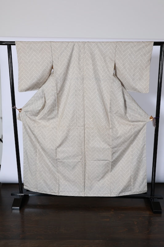 Japanese kimono used(tsumugi)SizeM 100%silk/A523