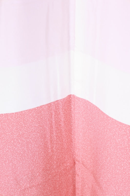 Japanese kimono used <houmongi> L-size  silk 100% /B1190