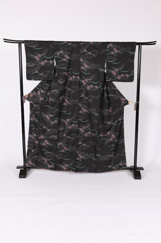 Japanese kimono Unused New <Komon> Lsize  polyester /B1217