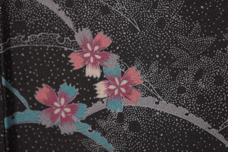 Japanese kimono Unused New <Komon> Lsize  polyester /B1217