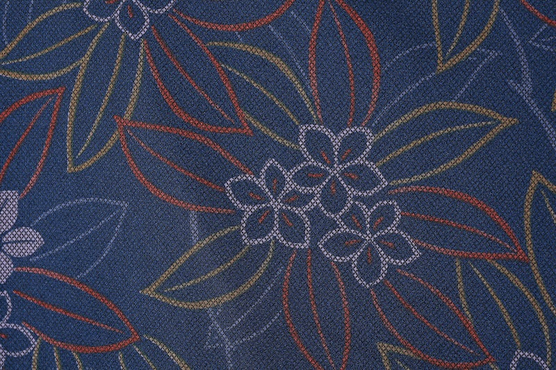 Japanese kimono used <Komon> Lsize  polyester /B1216