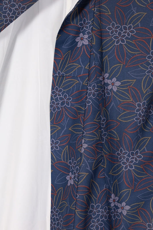 Japanese kimono used <Komon> Lsize  polyester /B1216
